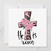 Religieuze Roze Meisjes Christelijke Baptisme Uitn Kaart (Voorkant)