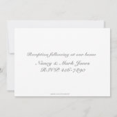 Religieuze Roze Rosary Beads Uitnodiging (Achterkant)