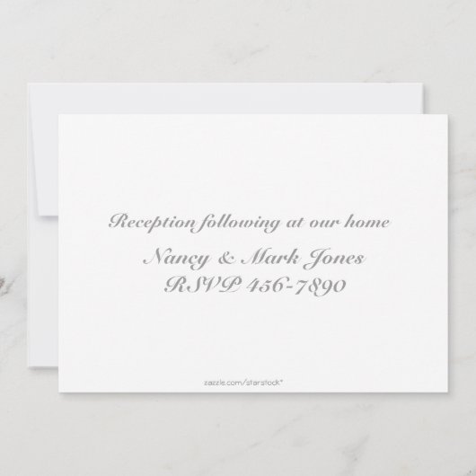 Religieuze Roze Rosary Beads Uitnodiging (Achterkant)