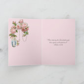 Religieuze  Rozen Rosary Floral katholiek  Kaart (Binnen)