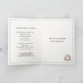 Religieuze Rozenkrans Sint Therese Roze Rozen Gebe Kaart (Binnen)