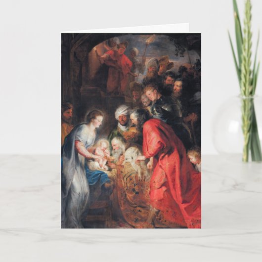 Religieuze Rubens Jezus Maagd Maria Jozef  Feestdagen Kaart (Voorkant)