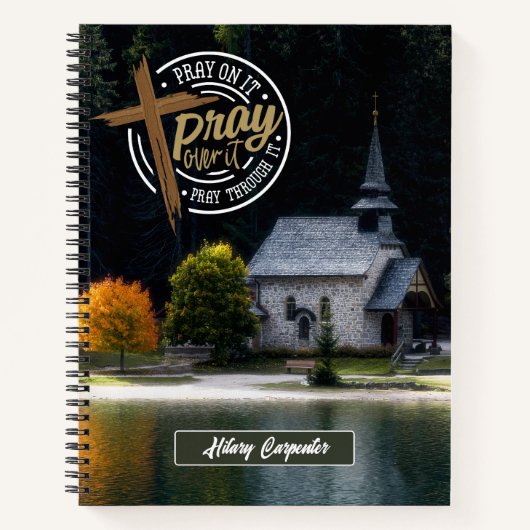 Religieuze rustieke Kerk Schrift Gebed Journal Notitieboek (Voorkant)