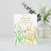 Religieuze Schrift 2 Timoteüs Wilde Bloemen Boeket Briefkaart (Staand voorkant)