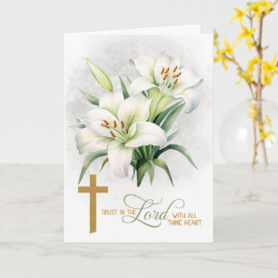 Religieuze Schrift Spreuken 3 Witte Lelies Kaart