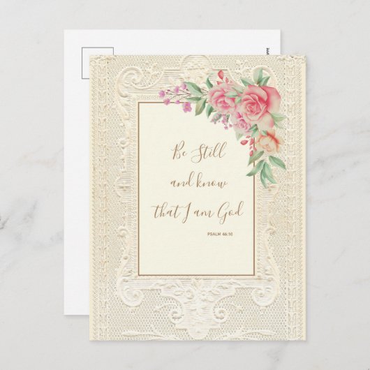 Religieuze scripts zijn nog steeds mogelijk en ken briefkaart (Voorkant / Achterkant)