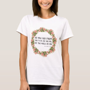 Religieuze Sint Catharina van Siena Quote T-shirt
