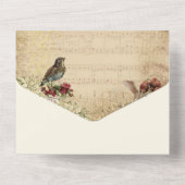 Religieuze Sint-Cecilia  Musicians All In One Uitnodiging (Achterkant)