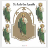 Religieuze Sint-Judas de apostel van Jezus Sticker (Vel)