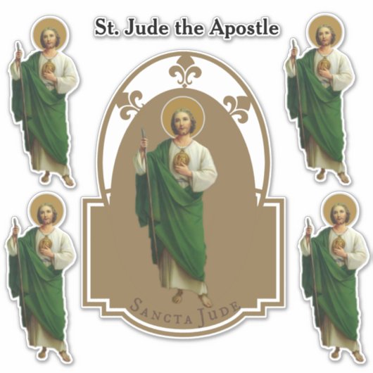 Religieuze Sint-Judas de apostel van Jezus Sticker (Voorkant)