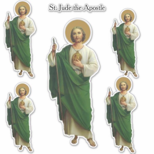 Religieuze Sint-Judas de apostel van Jezus Sticker (Voorkant)