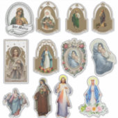 Religieuze Sint Maria Jezus Vinyl  Sticker (Voorkant)