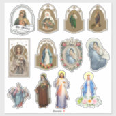 Religieuze Sint Maria Jezus Vinyl  Sticker (Vel)