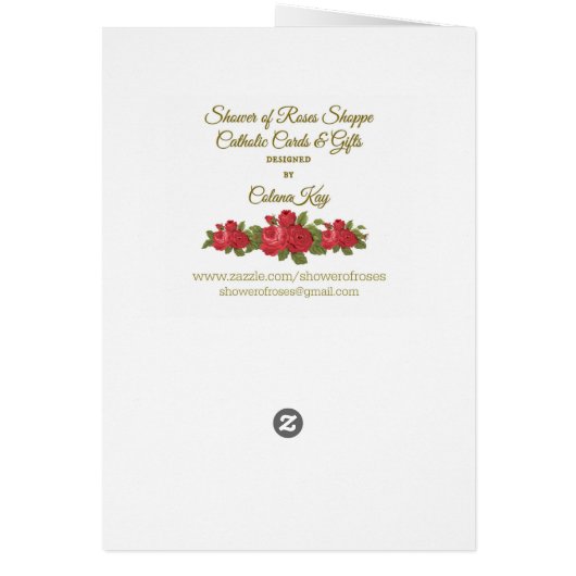 Religieuze Sint-Rita van Cascia Prayer (Achterkant)