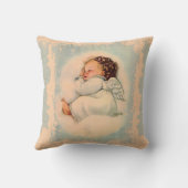 religieuze slapende Baby Guardian Angel Kussen (Achterkant)