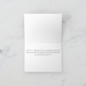 Religieuze Spirituele aanmoediging Bijbelvers Lief Kaart (Binnen)