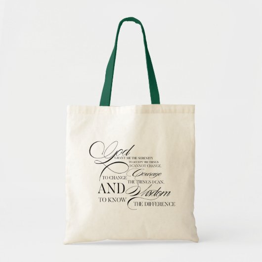 Religieuze spreuk  tote bag (Voorkant)