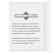 Religieuze St. Agnes met katholieke waterverf (Binnen (Links))