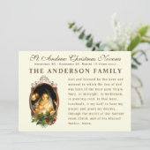 Religieuze St. Andrew Kerstmis Novena Prayer Card Kaart (Staand voorkant)