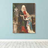 Religieuze St. Anne Blessed Maagd Mary Canvas Afdruk (Insitu (Houten vloer))