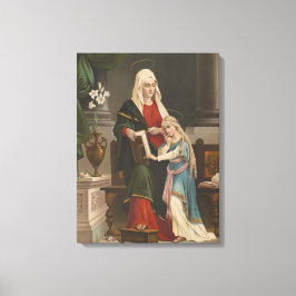 Religieuze St. Anne Blessed Maagd Mary  Canvas Afdruk