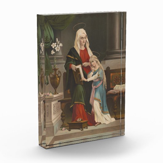 Religieuze St. Anne Blessed Maagd Mary  Fotoblokken (Links)