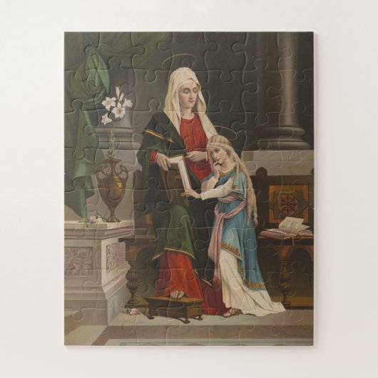 Religieuze St. Anne Blessed Maagd Mary  Legpuzzel (Verticaal)