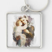 Religieuze St. Anthony Baby Jesus  Sleutelhanger (Voorkant)