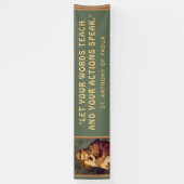 Religieuze St. Anthony van Padua Baby Jesus Outdoo Spandoek (Verticaal)