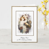 Religieuze St. Antonius van Padua Kind Jezus Kaart (Gele Bloem)