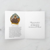 Religieuze St. Charbel Sharbel katholieke Prayer Kaart (Binnen)