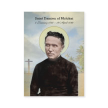 Religieuze St Damien van de Heilige Kaart Molokai 