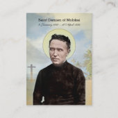 Religieuze St Damien van Molokai Hawaii Priest Visitekaartje (Voorkant)