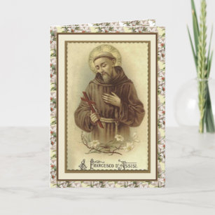 Religieuze St. Francis Assisi Peace Prayer Kaart