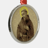 Religieuze St. Francis van het katholieke Kruis va Metalen Ornament (Rechts)