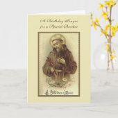 Religieuze St. Franciscus Broeder Kaart (Gele Bloem)