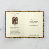 Religieuze St. Gabriel Archangel Katholieke Prayer Kaart (Binnen)