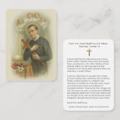 Religieuze St. Gerard Majella Prayer Geboedschap Visitekaartje (Voorkant / Achterkant)
