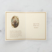 Religieuze St. Isidore Farmer Laborer Prayer Kaart (Binnen)