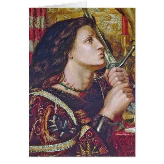Religieuze St. Jeanne van Arc Kissing Zwaard (Voorkant)