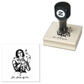 Religieuze St. Jeanne van de Arc Katholieke Sint Rubberstempel (Gestempeld)