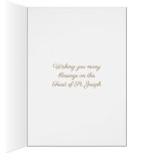 Religieuze St. Joseph Child Jesus Floral Feast Day (Binnen (Rechts))