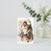 Religieuze St. Joseph Jesus Prayer Memorare Visitekaartje (Staand voorkant)