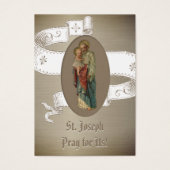 Religieuze St. Joseph Katholieke Prayer Heilige Ka Visitekaartje (Voorkant)