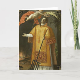 Religieuze St. Lawrence Patron van Koks Kaart