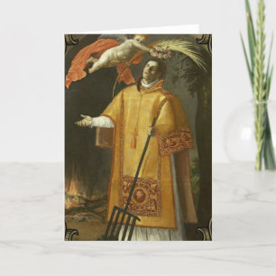 Religieuze St. Lawrence Patron van Koks Kaart