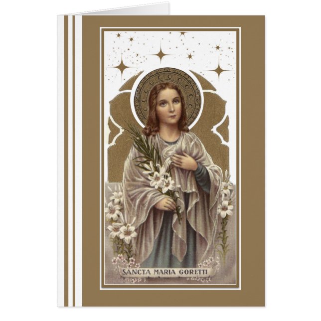 Religieuze St. Maria Goretti katholieke Vintage (Voorkant)