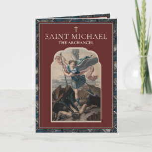 Religieuze St. Michael Archangel Prayer katholiek Kaart