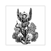 Religieuze St. Michael the Archangel Rubberstempel (Afrduk)