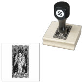 Religieuze St. Michael the Archangel Rubberstempel (Gestempeld)
